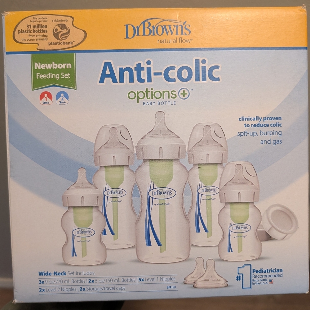New Dr. Browns Options Anti-colic Bottle Set